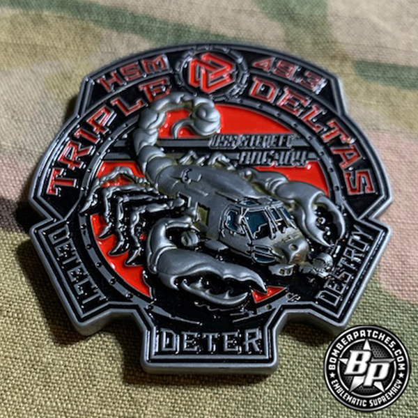 HSM 49.3 Triple Delta, USS Sterett, MH-60R, Coin – Bomber