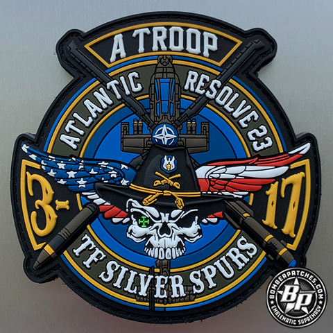 SILVER SPURS Task Force Atlantic Resolve, AH-64 Apache 3D SQ 17th Cavalry Alpha Troop, Full Color