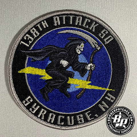 138th Attack Squadron Syracuse, NY Full Color Embroidered