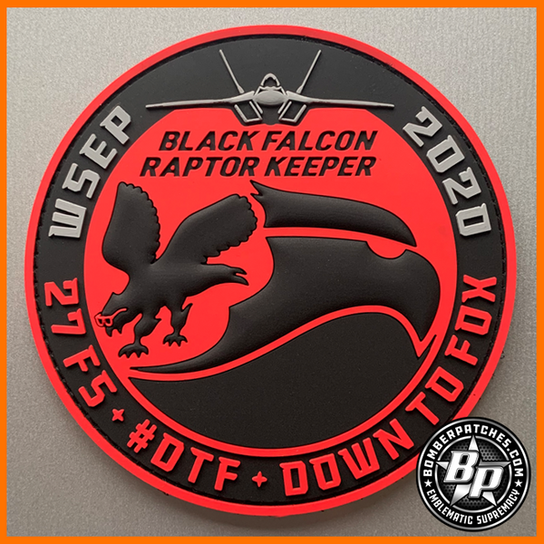 USAF 27th FS RAPTOR D パッチ USAF 27th FS RAPTOR D パッチ 27 FS Raptor Driver Patch