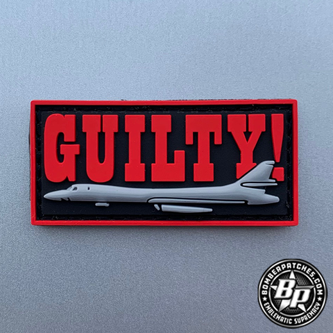 345th Bomb Squadron Guilty Tab PVC, B-1