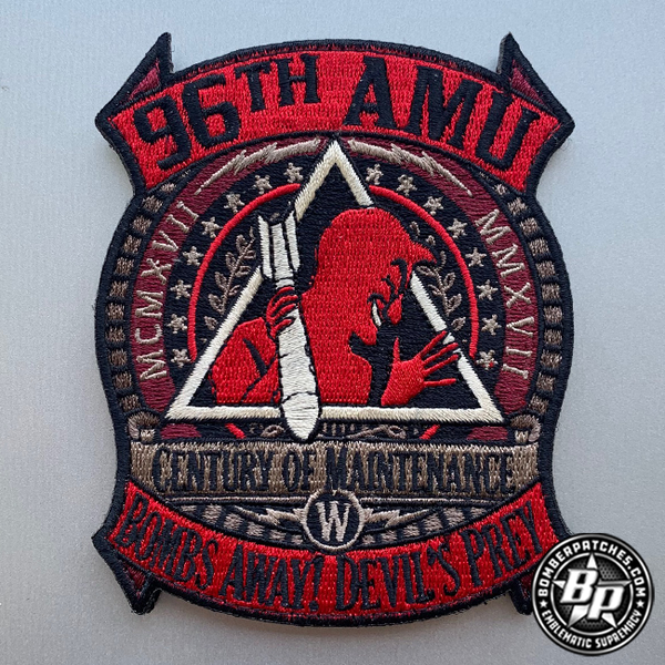 Original U.S. WWII British Made Embroidered 614th