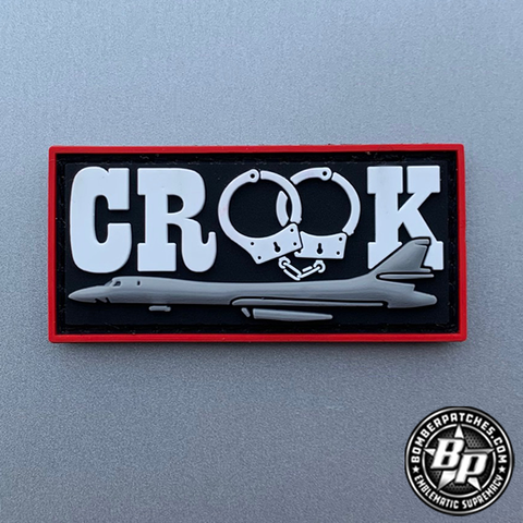 345th Bomb Squadron Crook Tab PVC, B-1