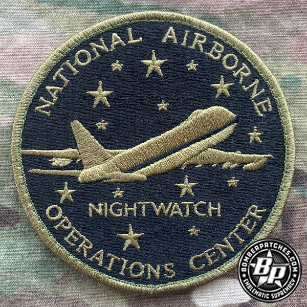 USAF 1st ACCS ナイトウォッチ パッチ E-4B Nightwatch National Airborne Operations Center