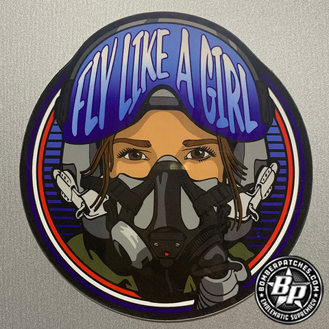 Fly Like A Girl Latina - STICKER