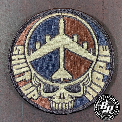 B-52 SHUT UP HIPPIE COLOR SUBDUED PATCH