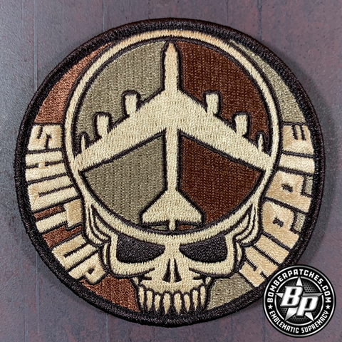B-52 SHUT UP HIPPIE DESERT SUBDUED PATCH