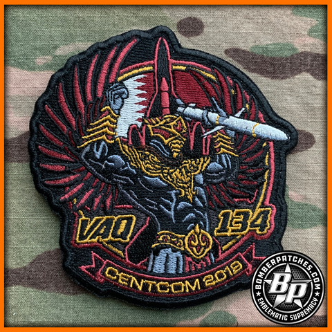VAQ-134 CENTCOM 2019 Deployment Patch, Embroidered, Full Color
