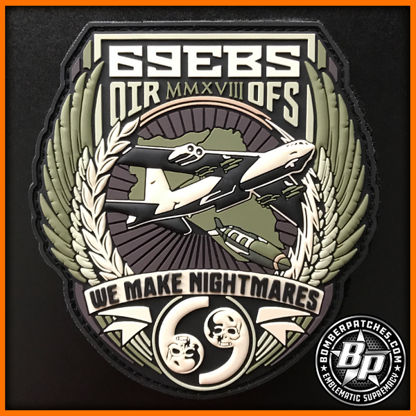 69TH EXPEDITIONARY BOMB SQUADRON MORALE FRIDAY PVC PATCH OIR 2017 2018  B-52H OCP