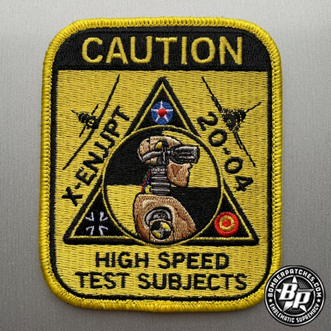 X-ENJJPT Class 20-04, High Speed Test Subjects, T-6A Texan II, T-38C Talon, Embroidered Patch and Tab