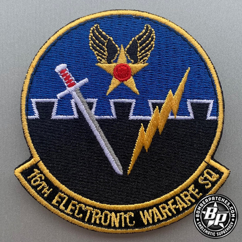 16th Electronic Warfare Squadron Patch, B-52H Full Color
