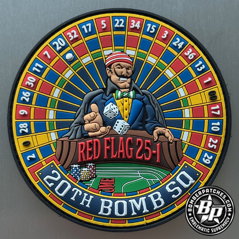 20th Bomb Squadron Red Flag 25-1, B-52 Color