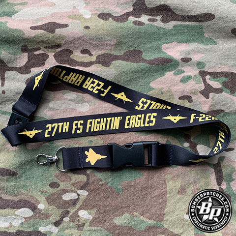 27th Fighter Squadron Lanyard, F-22 A Raptor