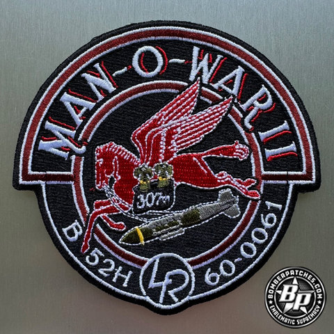 307th Bomb Wing Nose Art Series Patch, Man-O-War II 60-0061, B-52