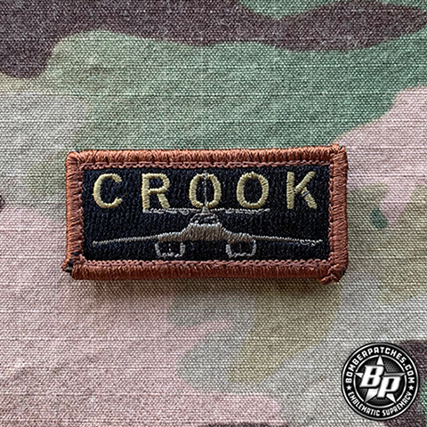345th Bomb Squadron Crook Embroidered Tab, OCP B-1