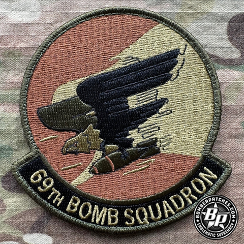 69th Bomb Squadron Heritage Standard OCP, Embroidered, B-52