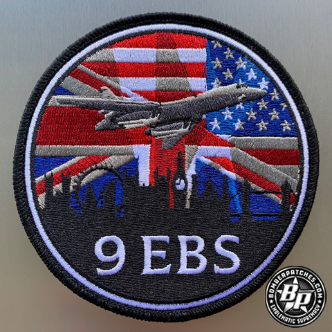 9th Bomb Squadron / EBS, 2023 Deployment Patch RAF Fairford, B-1B Color