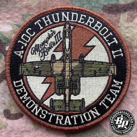 A-10C Thunderbolt Demo Team, OCP Embroidered