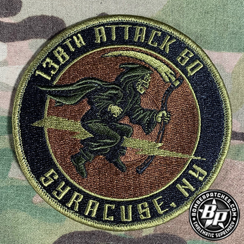 138th Attack Squadron Syracuse, NY OCP Embroidered
