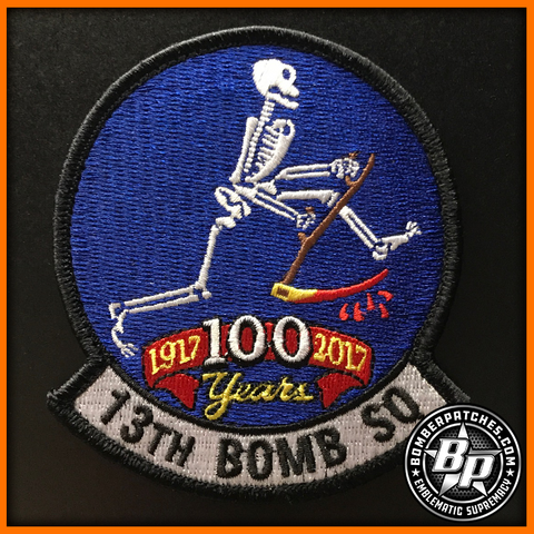 13TH BOMB SQUADRON 100TH ANNIVERSARY PATCH, B-2 SPIRIT, WHITEMAN AFB