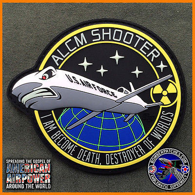 ALCM SHOOTER GLOW IN THE DARK PVC PATCH