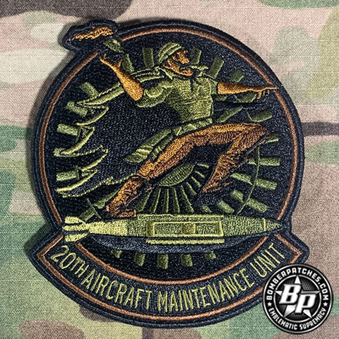 20th Aircraft Maintenance Unit Morale Patch OCP Embroidered