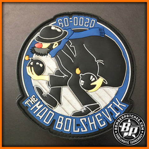 20TH BOMB SQUADRON MAD BOLSHEVIK NOSE ART PVC PATCH, B-52H STRATOFORTRESS USAF