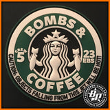 23d EBS CREW 5 BOMBS AND COFFEE PVC PATCH OIR 2017 B-52H