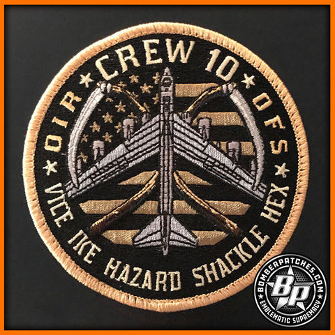 23d EBS CREW 10 EMBROIDERED PATCH OIR 2017 B-52H
