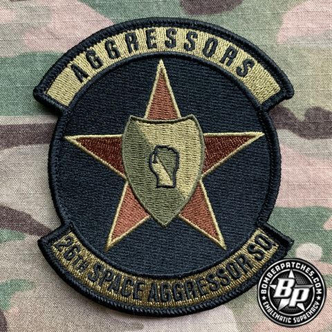 26th Space Aggressor Squadron, Embroidered, OCP