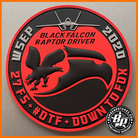 27th Fighter Squadron Black Falcon Raptor Driver, F-22 WSEP 2020