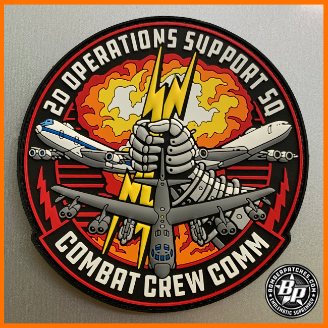 米空軍 9th Bomb Squadron パッチセット 9th Bomb Squadron - Bat Bone - OCP