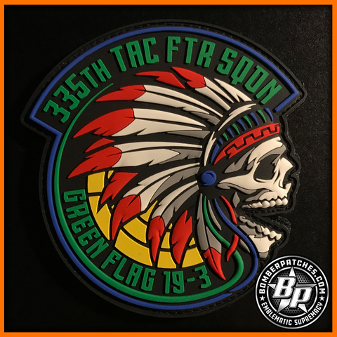 335th Tactical Fighter Squadron Green Flag 19-3 Patch, F-15E Strike Eagle