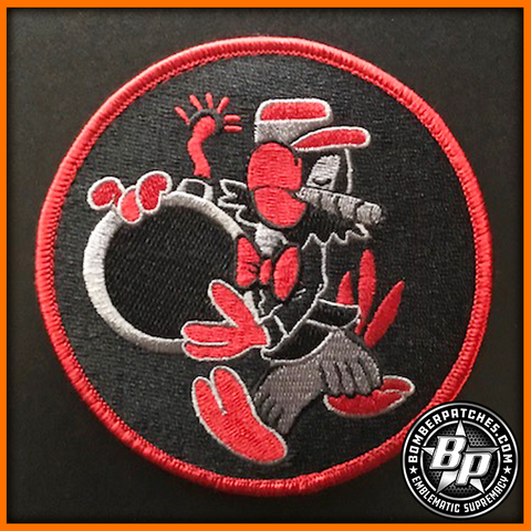 345th Expeditionary Bomb Squadron 2018 2019 "Heritage" Deployment Patch, OIR OFS Color