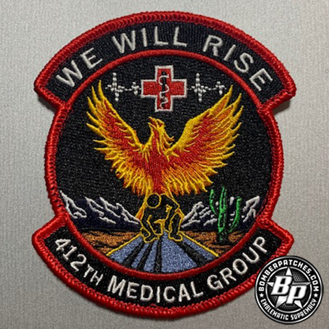 412th Medical Group Color Embroidered