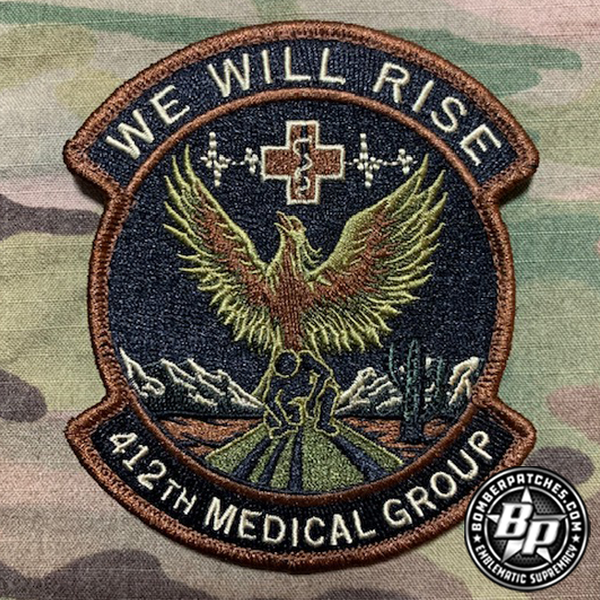 412th Medical Group OCP Embroidered – Bomber Patches