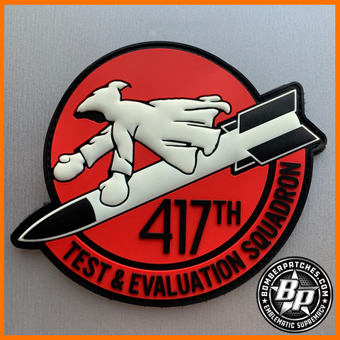 417th Test & Evaluation Squadron PVC Glow in the Dark