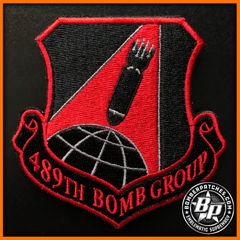 B-1B 489th Bomb Group 307th Bomb Wing Patch Red
