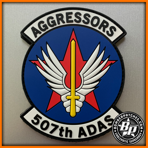 507th Air Defense Aggressor Squadron PVC Patch, Full Color
