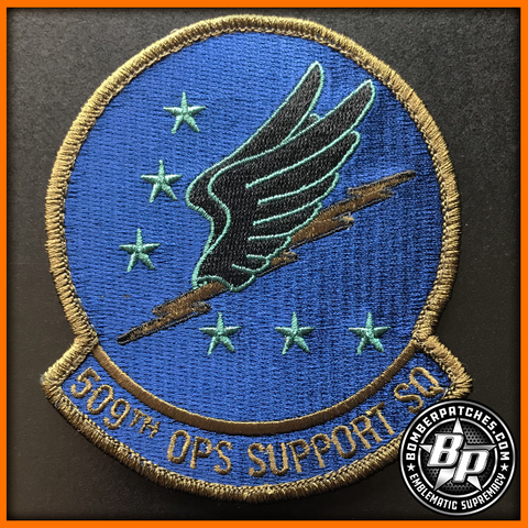 509TH OPERATIONS SUPPORT SQUADRON PATCH SUBDUED B-2 WHITEMAN AFB