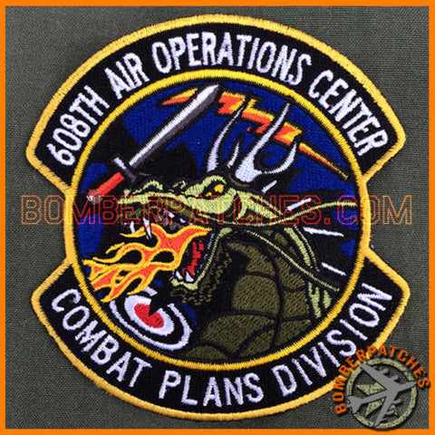STRATEGIC COMMAND 608TH AIR OPERATIONS CENTER COMBAT PLANS PATCH