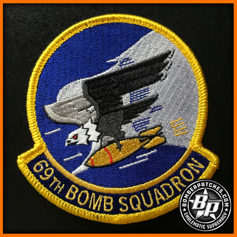 69th Bomb Squadron Heritage Standard Patch, Minot AFB