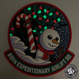 816th Expeditionary Airlift Squadron PVC Patch, Christmas Color