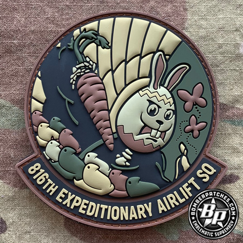816th Expeditionary Airlift Squadron PVC Patch, Easter OCP