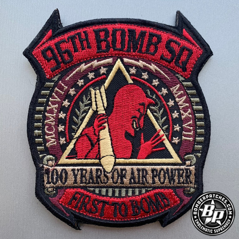 96TH Bomb Squadron 100th Anniversary Patch, B-52 STRATOFORTRESS, Barksdale AFB
