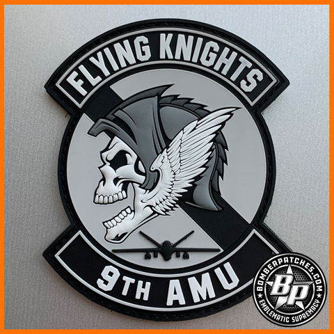 9th Aircraft Maintenance Unit Flying Knights, MQ-9 Reaper, Monochrome