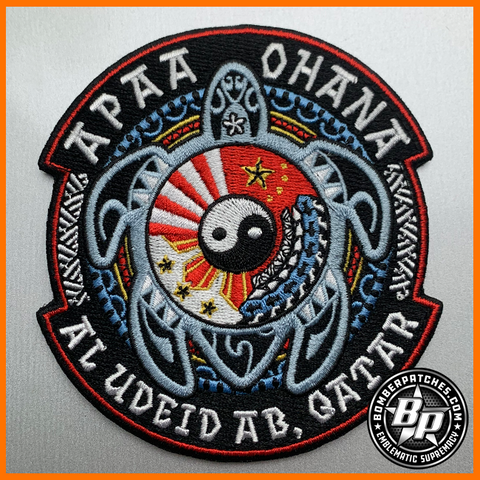 Asian Pacific American Association EMBROIDERED Deployment Patch, Al Udeid, Full Color