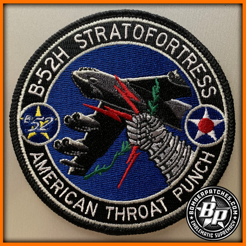 Throat Punch Embroidered Morale Patch With Hook and Loop Backing 