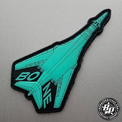 B-1 BONE PVC Morale Patch 9th 28th 34th 37th 345th Bomb Sq, Glow