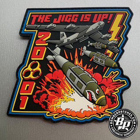B-52 Formal Training Unit 20-01 Class Patch, "The Jigg Is Up", Barksdale AFB